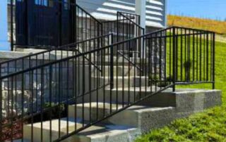 square tube style handrail