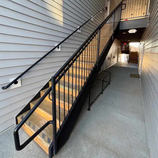 apartment railings Porch rails in Louisville ky built by Louisville Iron Works